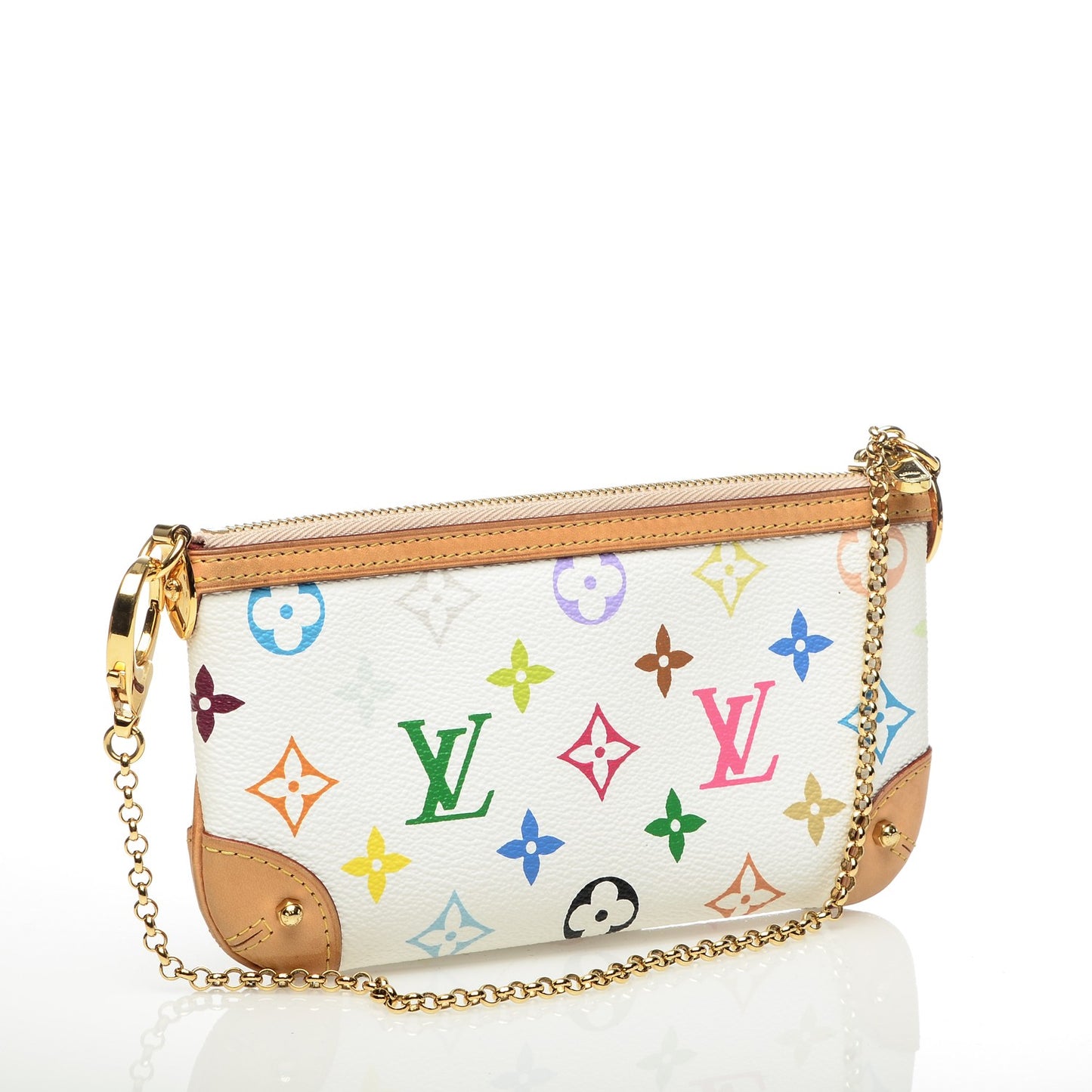 Monogram Multicolor Pochette Milla MM White