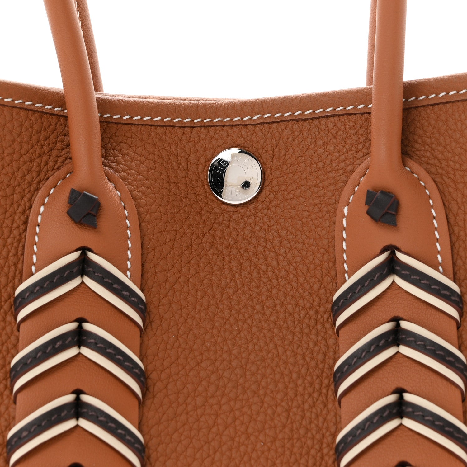 Hermes Togo Swift Neo Garden 23 Bredies  Gold Bai Brun Craie 7 of 10