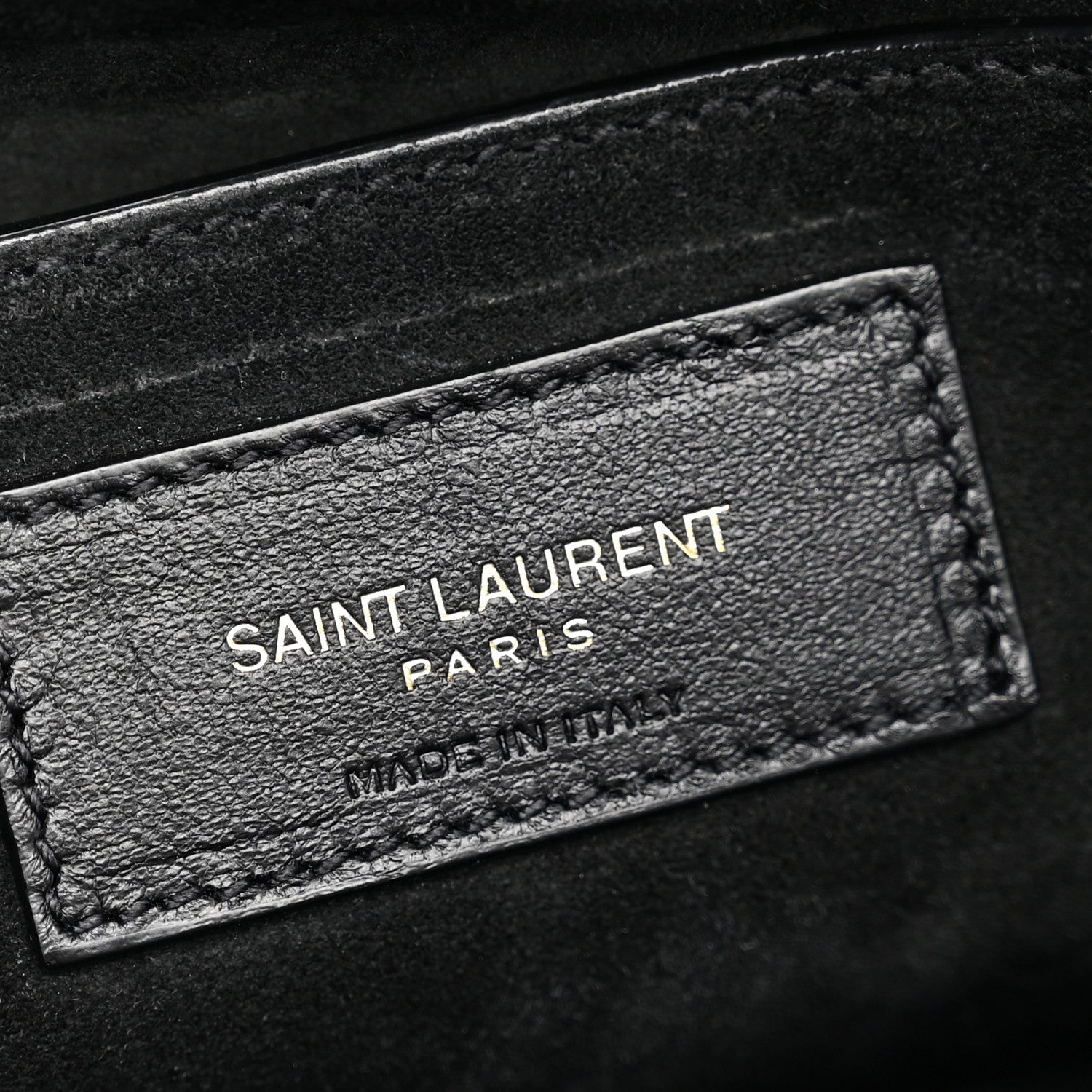 Saint Laurent Lambskin Quilted Le 57 Diamond Shoulder Bag Black 6 of 10
