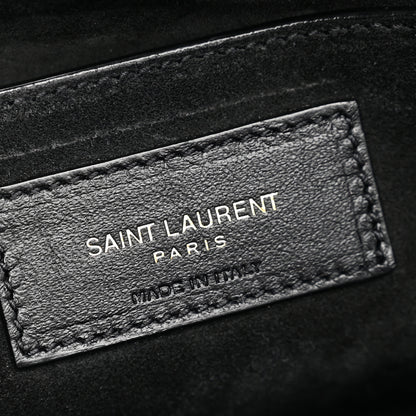Saint Laurent Lambskin Quilted Le 57 Diamond Shoulder Bag Black 6 of 10