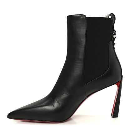 Christian Louboutin Calfskin Condora Booty 85 Ankle Boots 38 Black 1 of 9