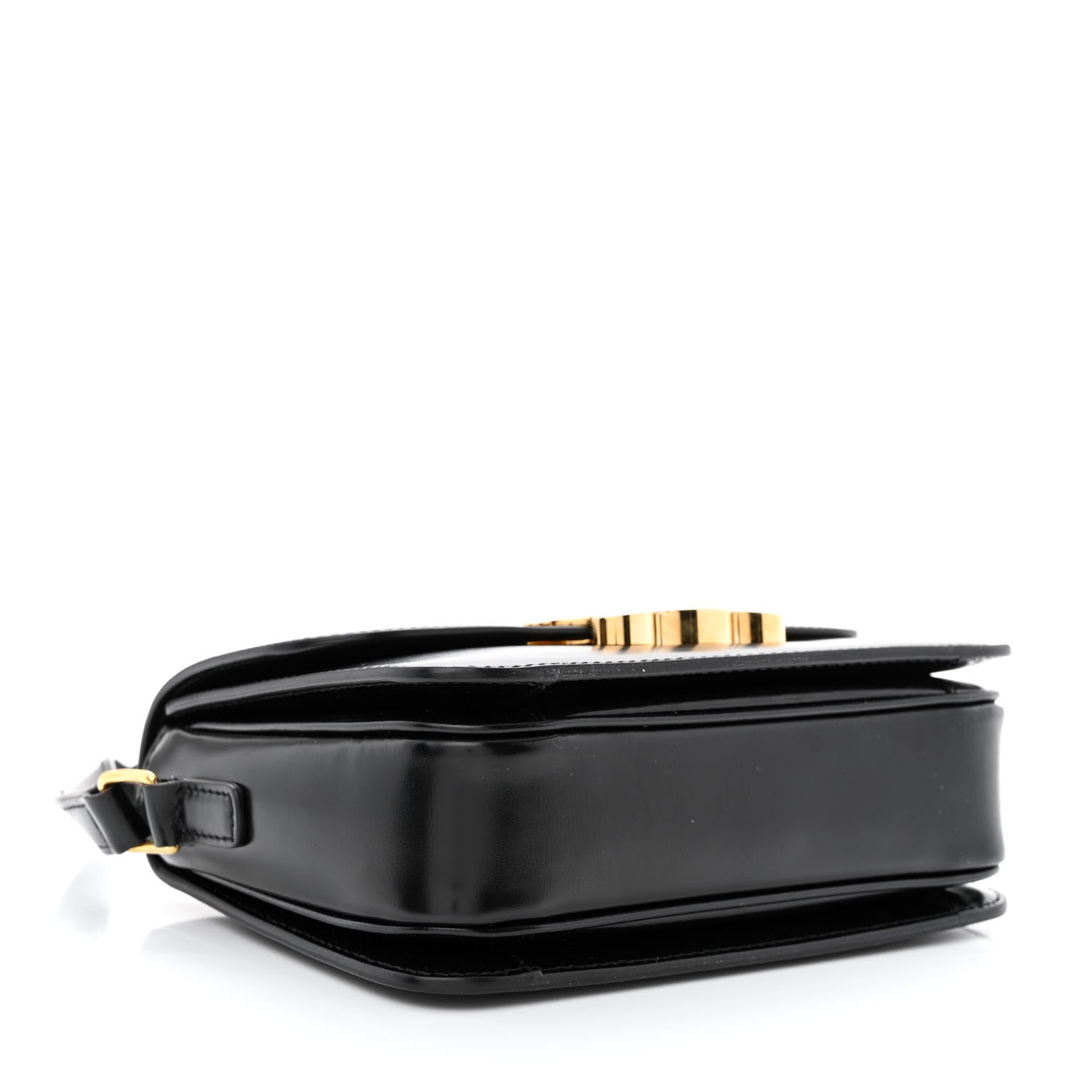 Celine Shiny Calfskin Teen Triomphe Black 4 of 12