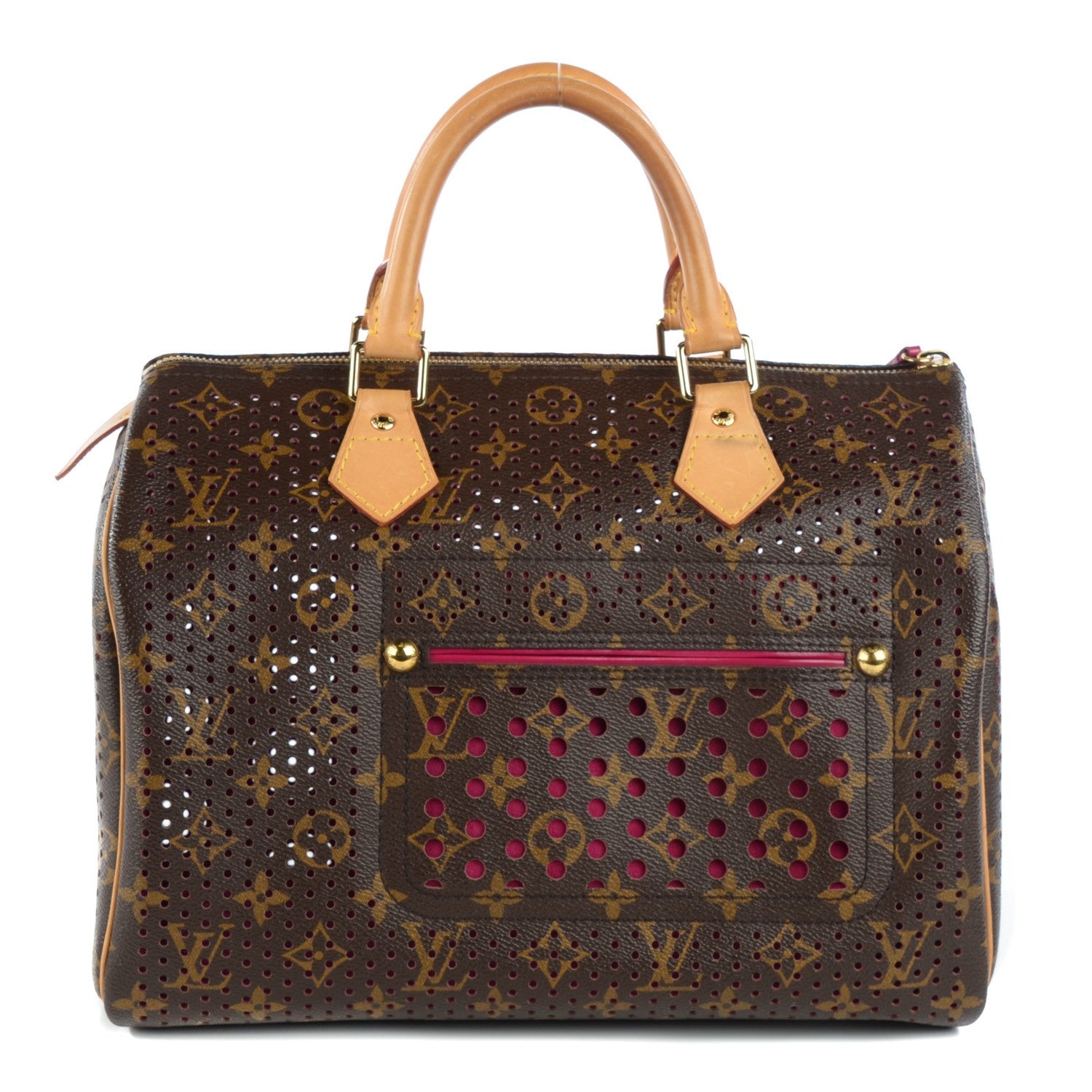 Louis Vuitton Monogram Perforated Speedy 30 Fuchsia 1 of 7