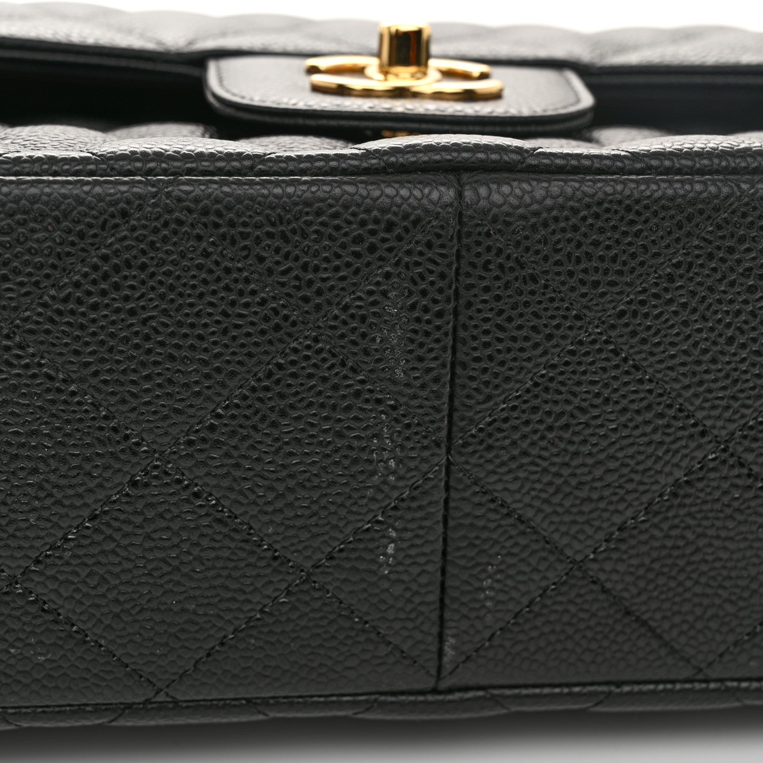 Chanel Caviar Quilted Jumbo Double Flap Black 11 of 12
