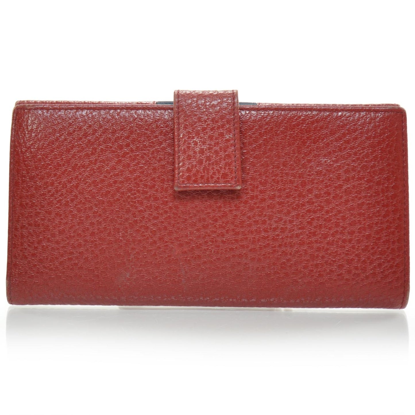 Leather Blondie Continental Wallet Red