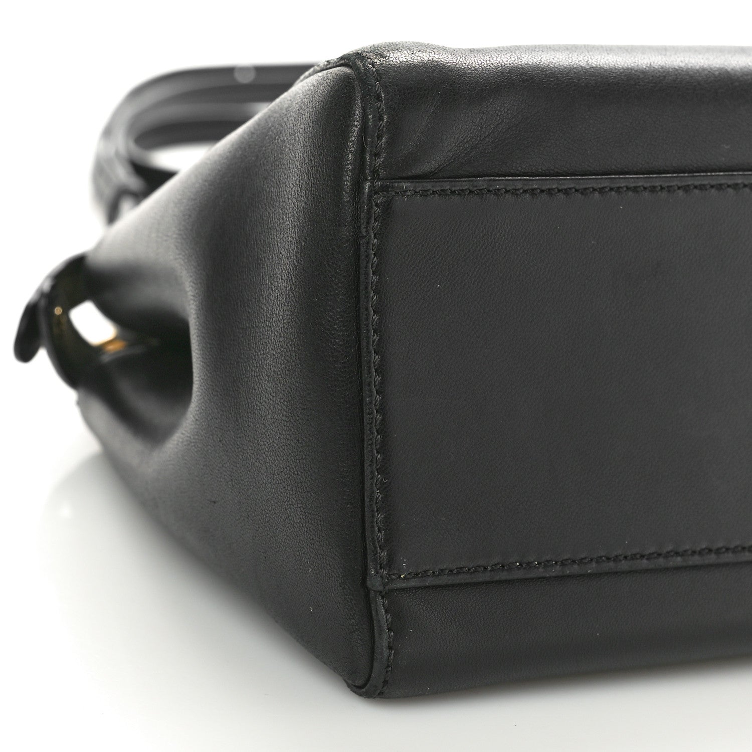 Fendi Nappa Mini Peekaboo Iconic Satchel Black 1540519 – FASHIONPHILE