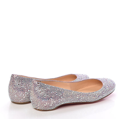 Christian Louboutin Suede Burma Strass Gozul Flats 36 Aurora Boreale 4 of 8