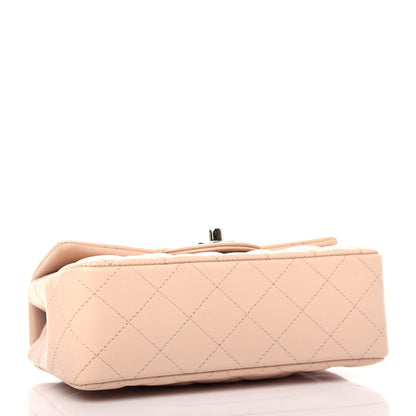 Chanel Lambskin Quilted Mini Rectangular Flap Beige 4 of 11