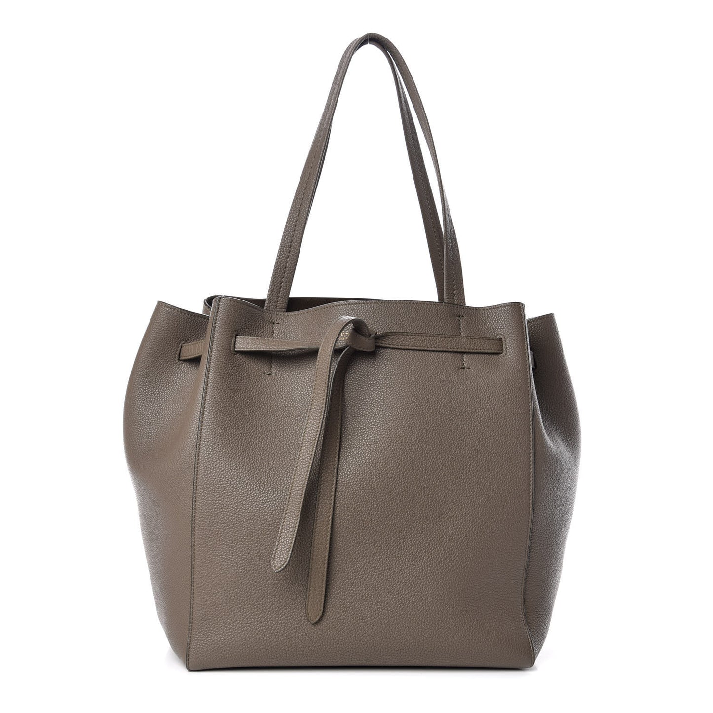 Soft Grained Calfskin Small Belt Cabas Phantom Taupe