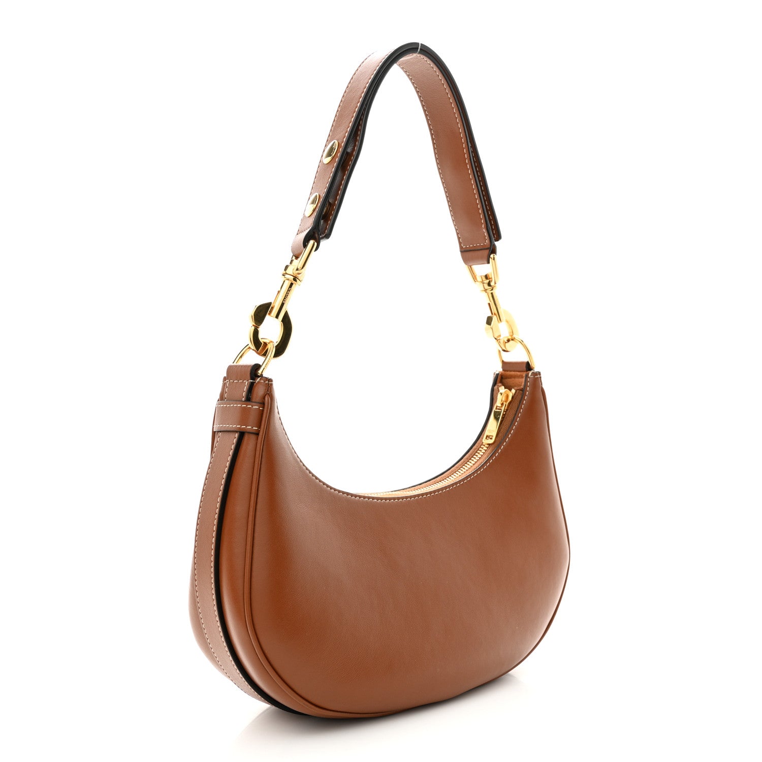 Celine Smooth Calfskin Medium Strap Ava Shoulder Bag Tan 3 of 10