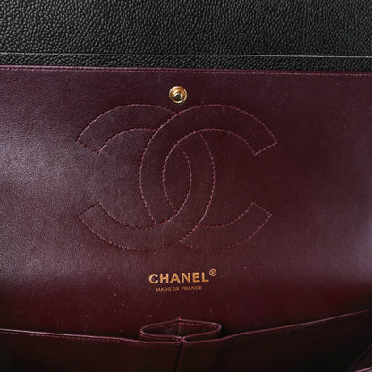 Chanel Caviar Quilted Jumbo Double Flap Black 6 of 12