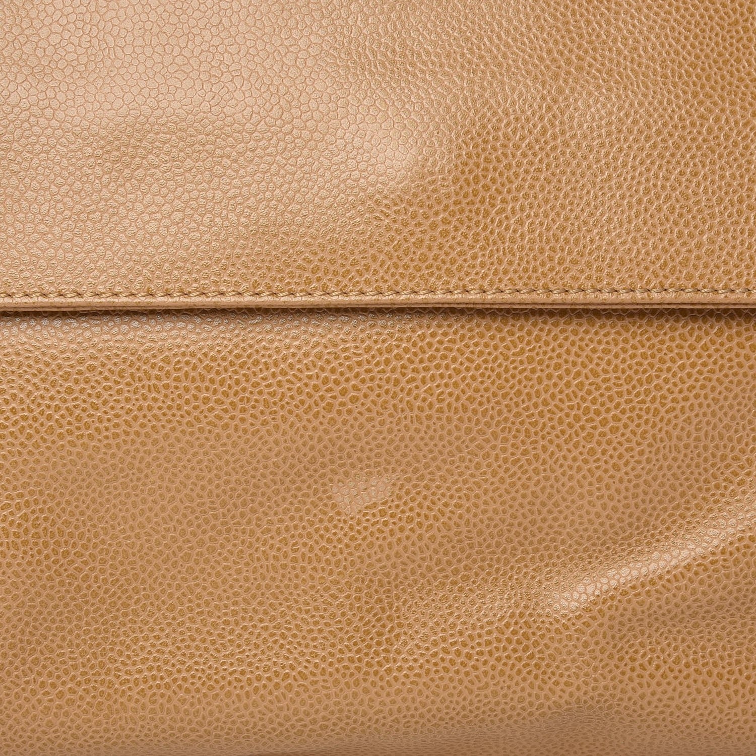 Chanel Caviar Flap Shoulder Bag Beige 9 of 9