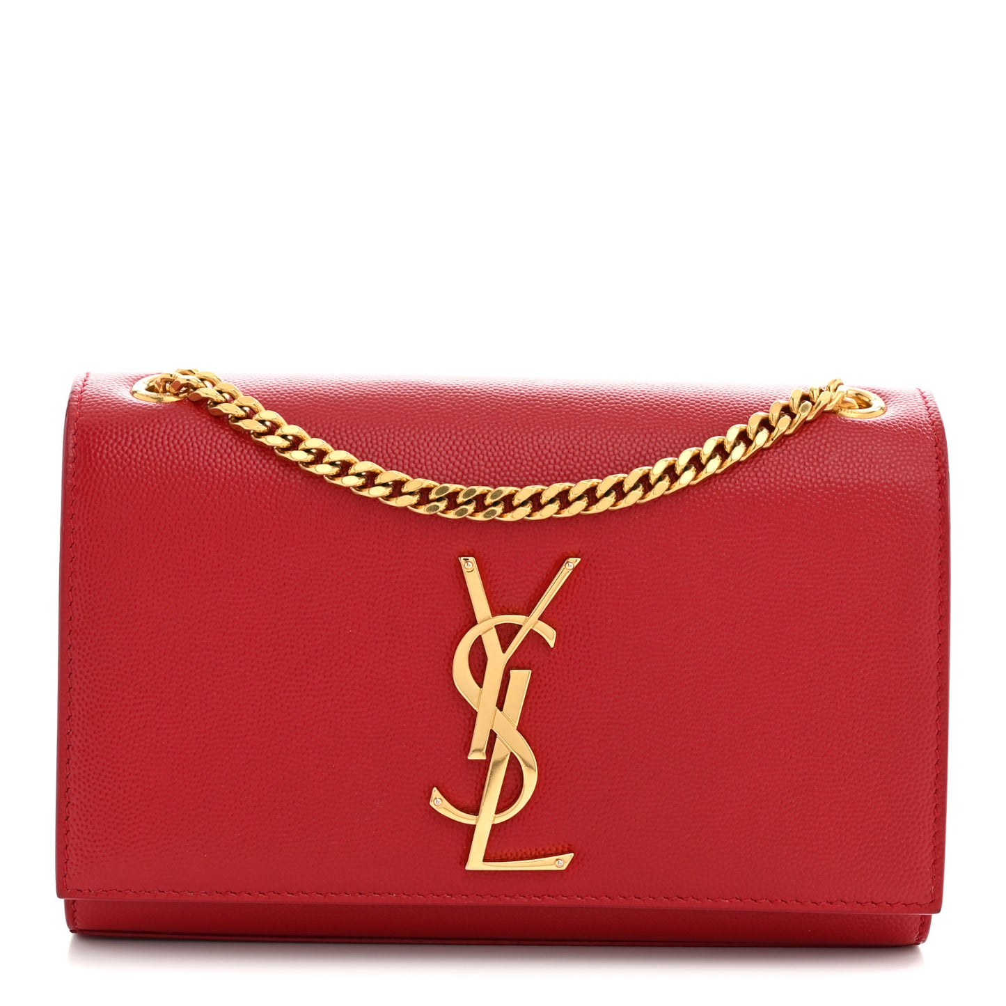 Grain De Poudre Small Monogram Kate Satchel Red