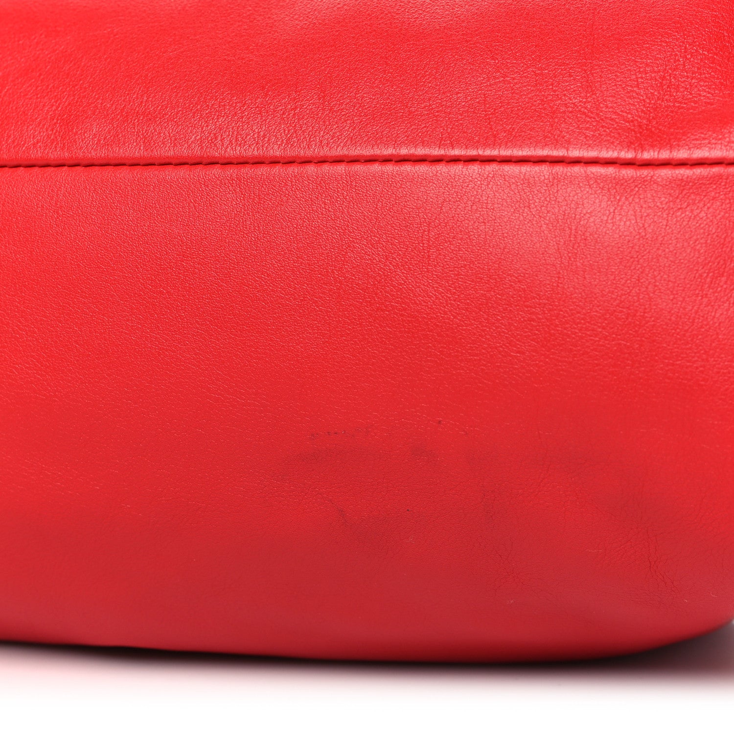 Bottega Veneta Smooth Butter Calf The Pouch Oversized Clutch Bright Red 11 of 11