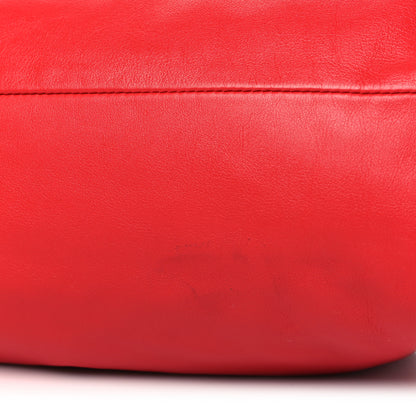 Bottega Veneta Smooth Butter Calf The Pouch Oversized Clutch Bright Red 11 of 11