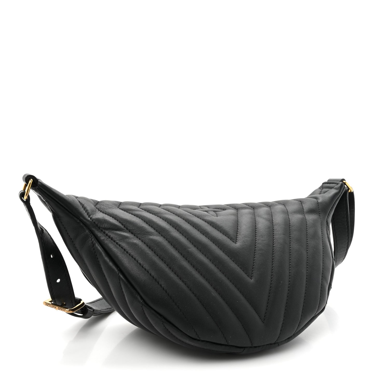 Calfskin Quilted New Wave Bumbag Black