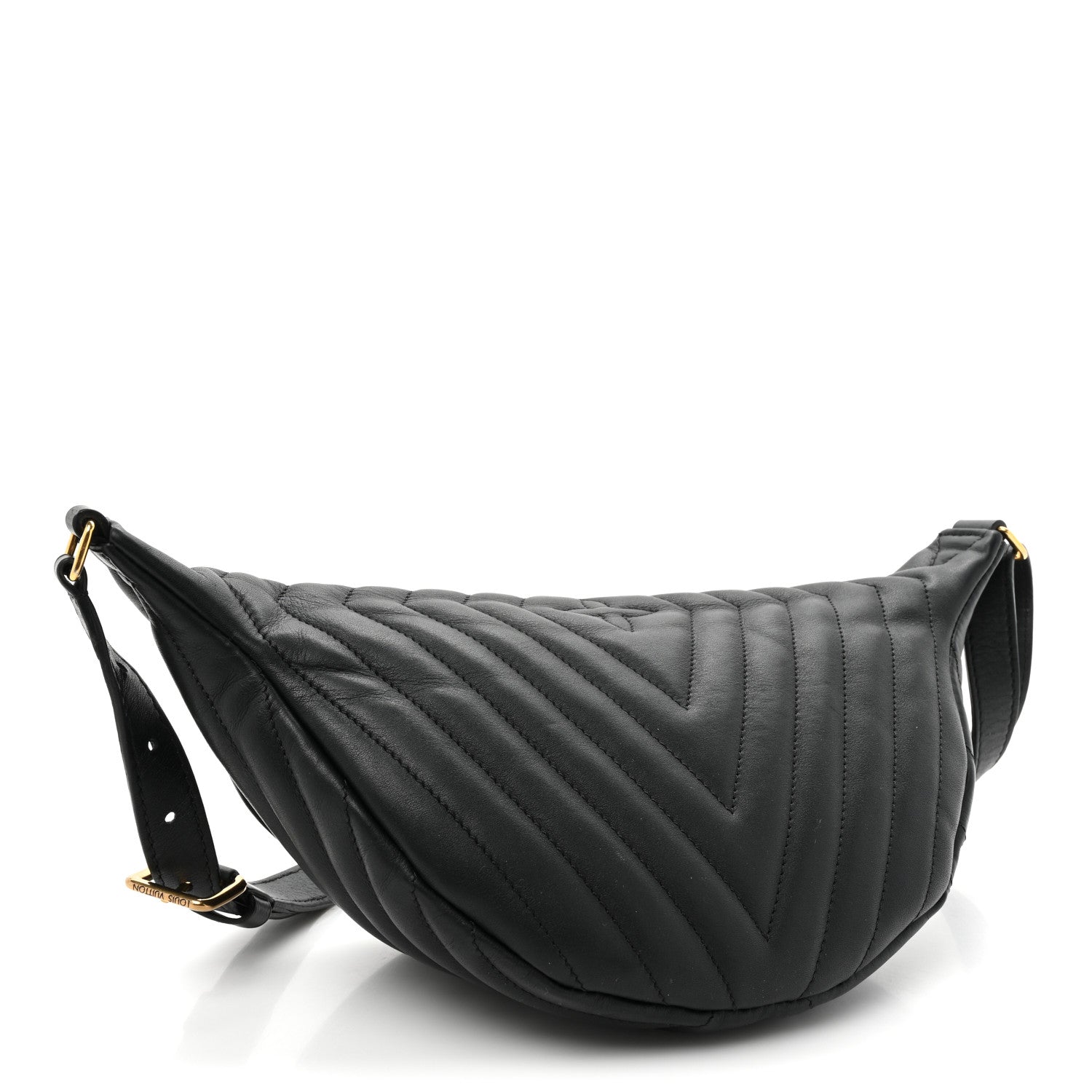 Louis Vuitton Calfskin Quilted New Wave Bumbag Black 10 of 11