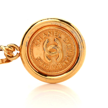 Chanel Lambskin CC Medallion Chain Belt White Gold 4 of 7