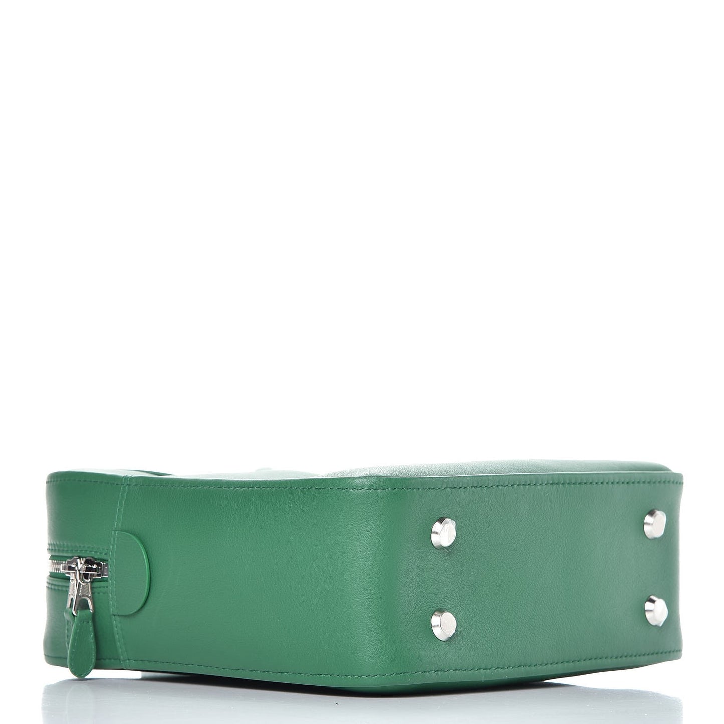 Shiny Day Calfskin S Triangle Duffle Vert Irlandais