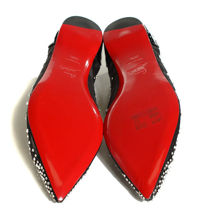 Christian Louboutin Patent Body Strass Flats 38.5 Black 5 of 7