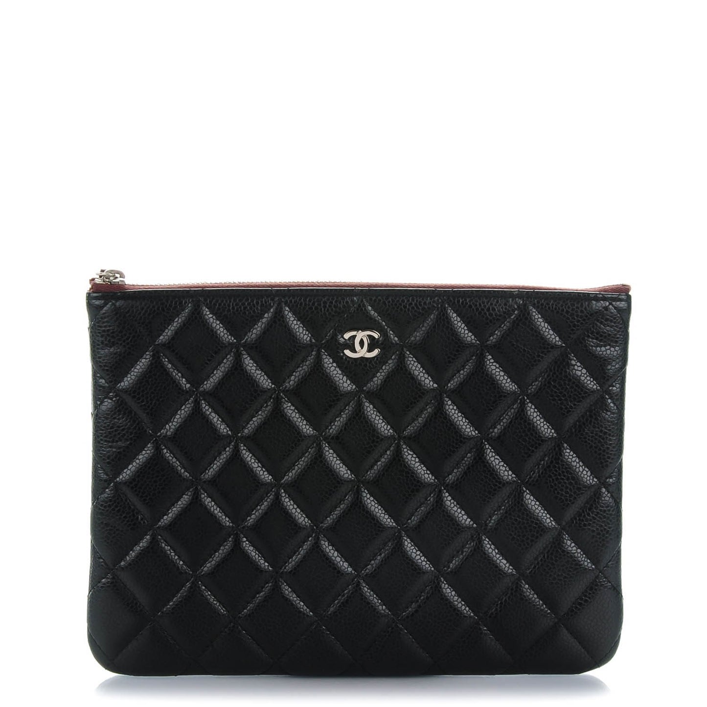 Caviar Quilted Medium Cosmetic Case Black