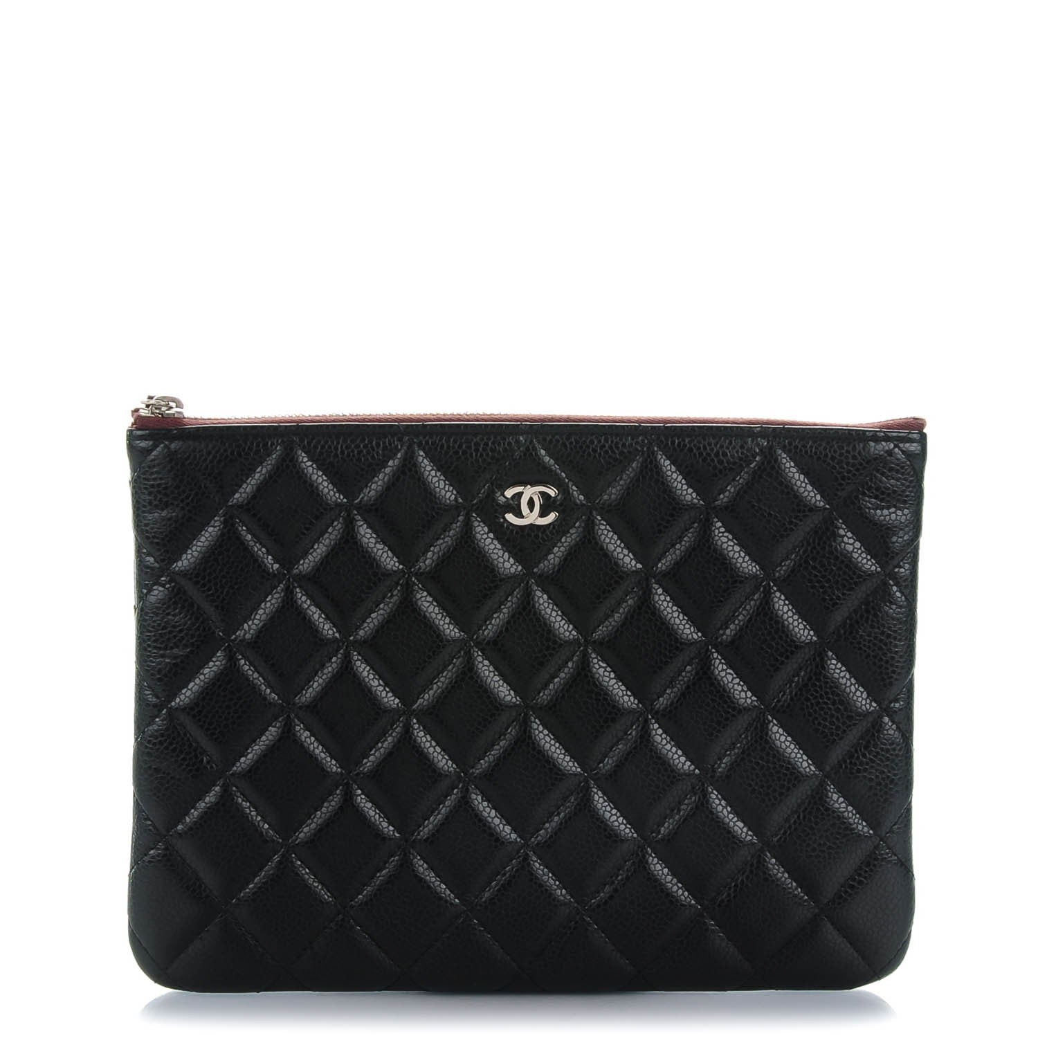 Chanel Caviar Quilted Medium Cosmetic Case Black 1 of 7