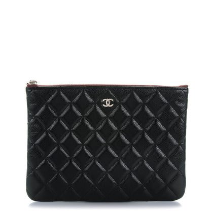 Chanel Caviar Quilted Medium Cosmetic Case Black 1 of 7