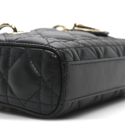 Christian Dior Lambskin Cannage Micro Lady D-Joy Black 8 of 9