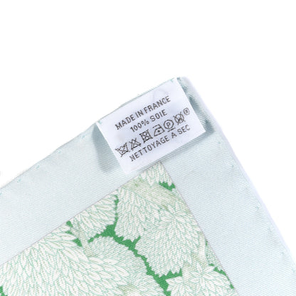 Hermes Silk Twill Faubourg Tropical Scarf 90 Bleu Vert Jaune 3 of 6