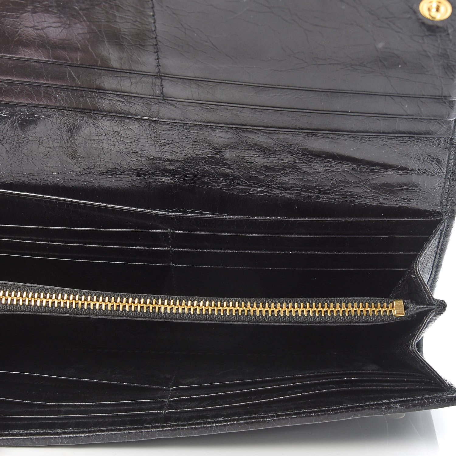 Miu Miu Nappa Matelasse Flap Wallet Black 5 of 10