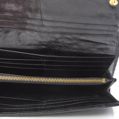 Miu Miu Nappa Matelasse Flap Wallet Black 5 of 10