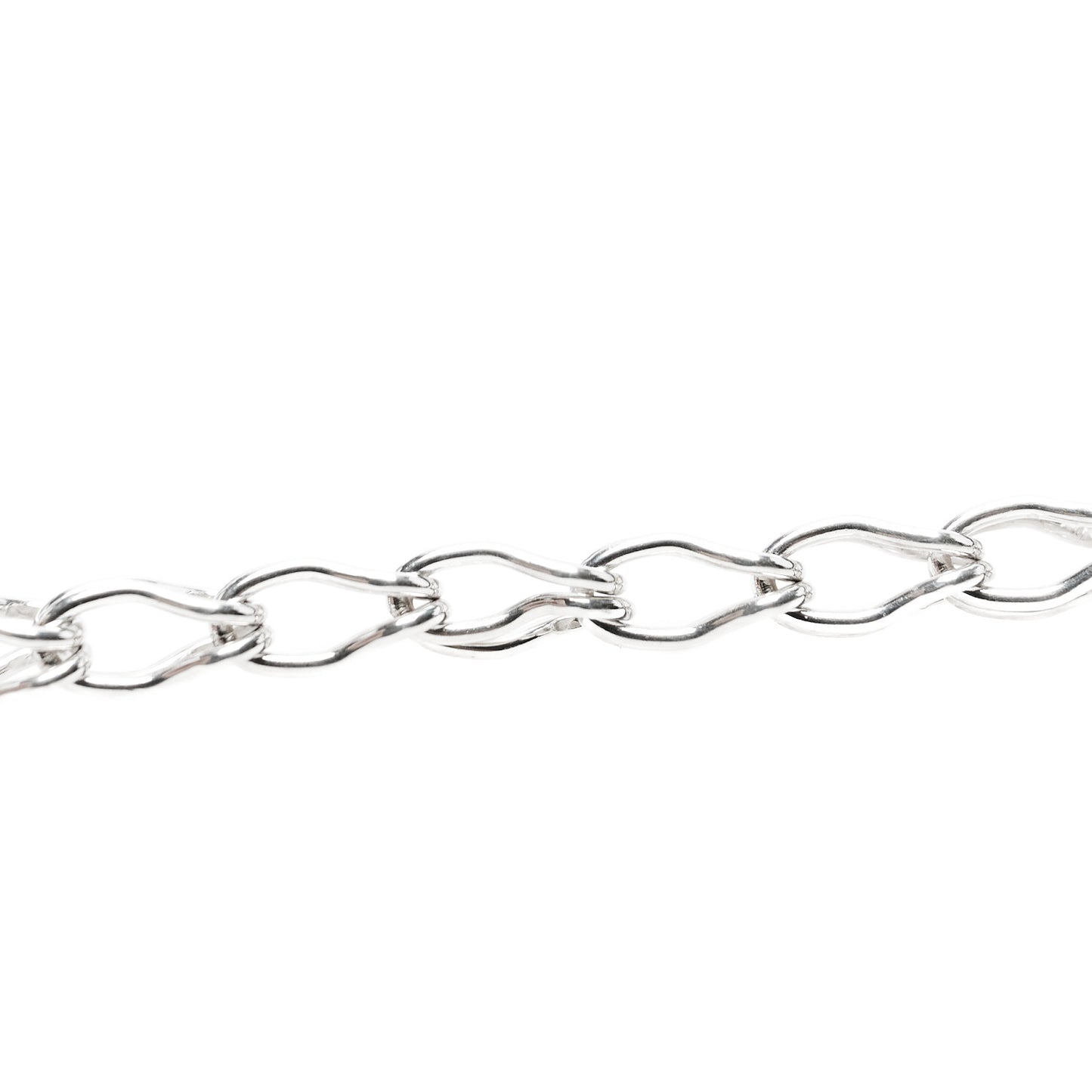 Sterling Silver Bamboo Link Chain Necklace