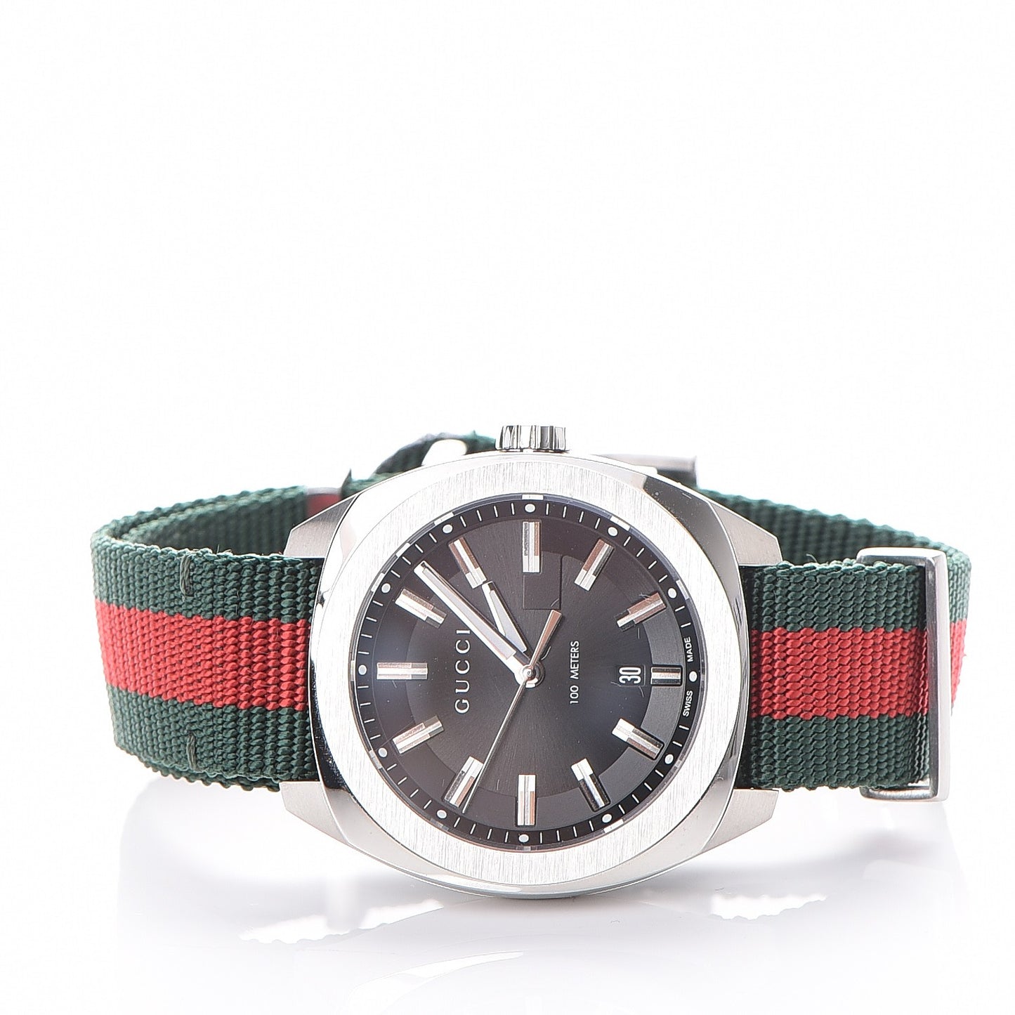 Stainless Steel Nylon 41mm GG2570 Quartz Watch Black