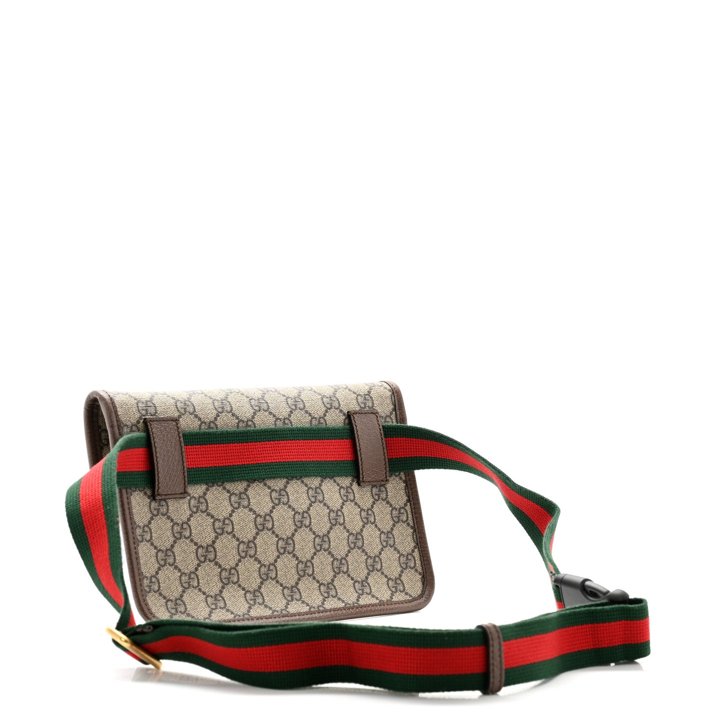 GG Supreme Monogram Neo Vintage Web Belt Bag Brown