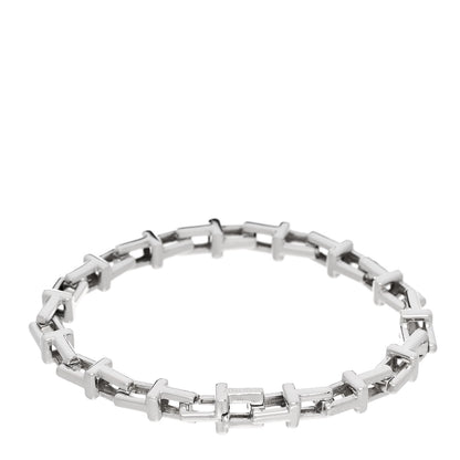 Tiffany Sterling Silver Large T Link Chain Bracelet 2 of 4