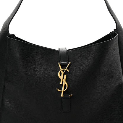 Saint Laurent Supple Calfskin Large Le 5 A 7 Soft Hobo Black 8 of 14