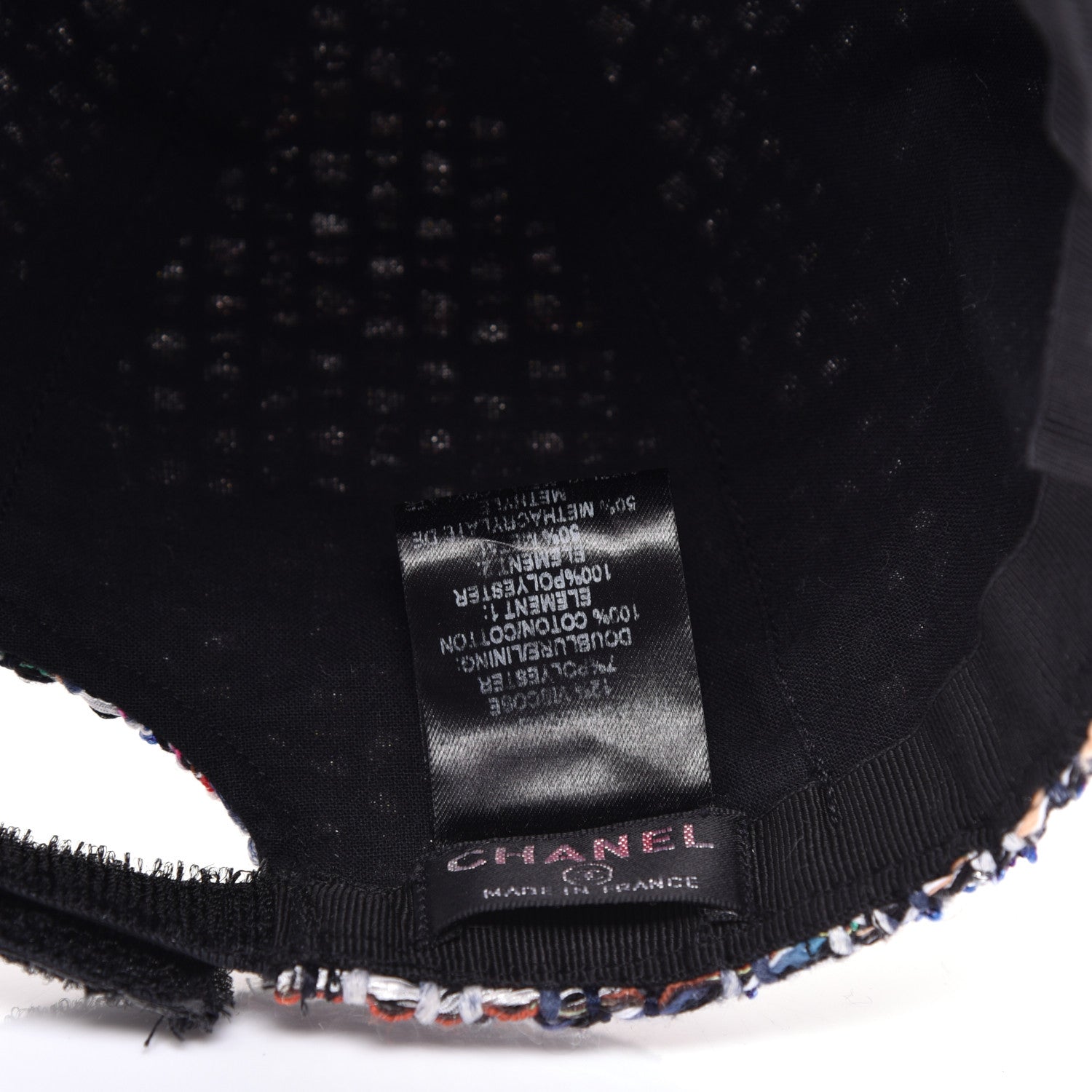 Chanel Tweed Cap Hat Multicolor 7 of 8