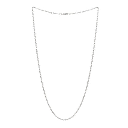 Chopard 18K White Gold 2mm Chain Necklace 16" 3 of 4