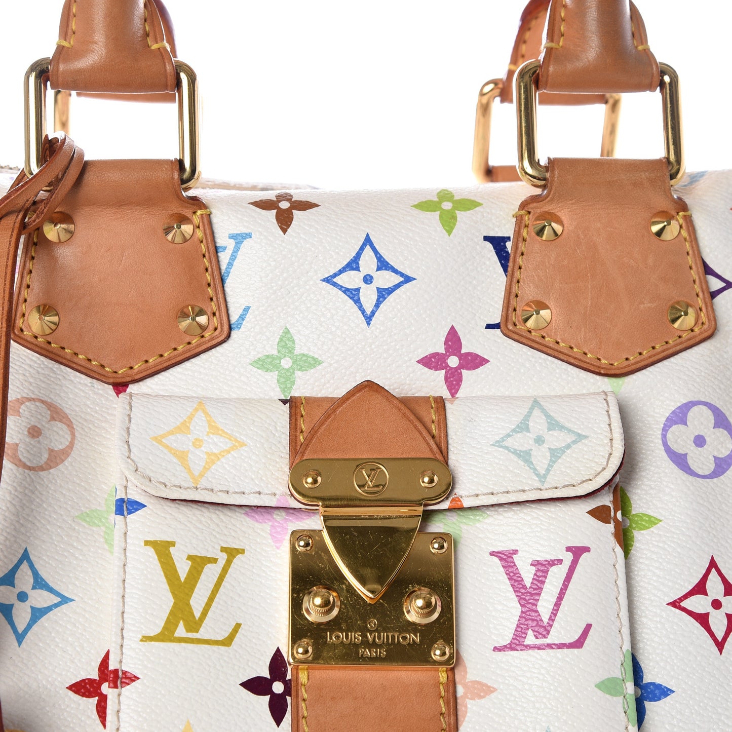 Monogram Multicolor Speedy 30 White