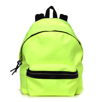Saint Laurent Nylon Classic Hunting Backpack Neon Yellow 1 of 4