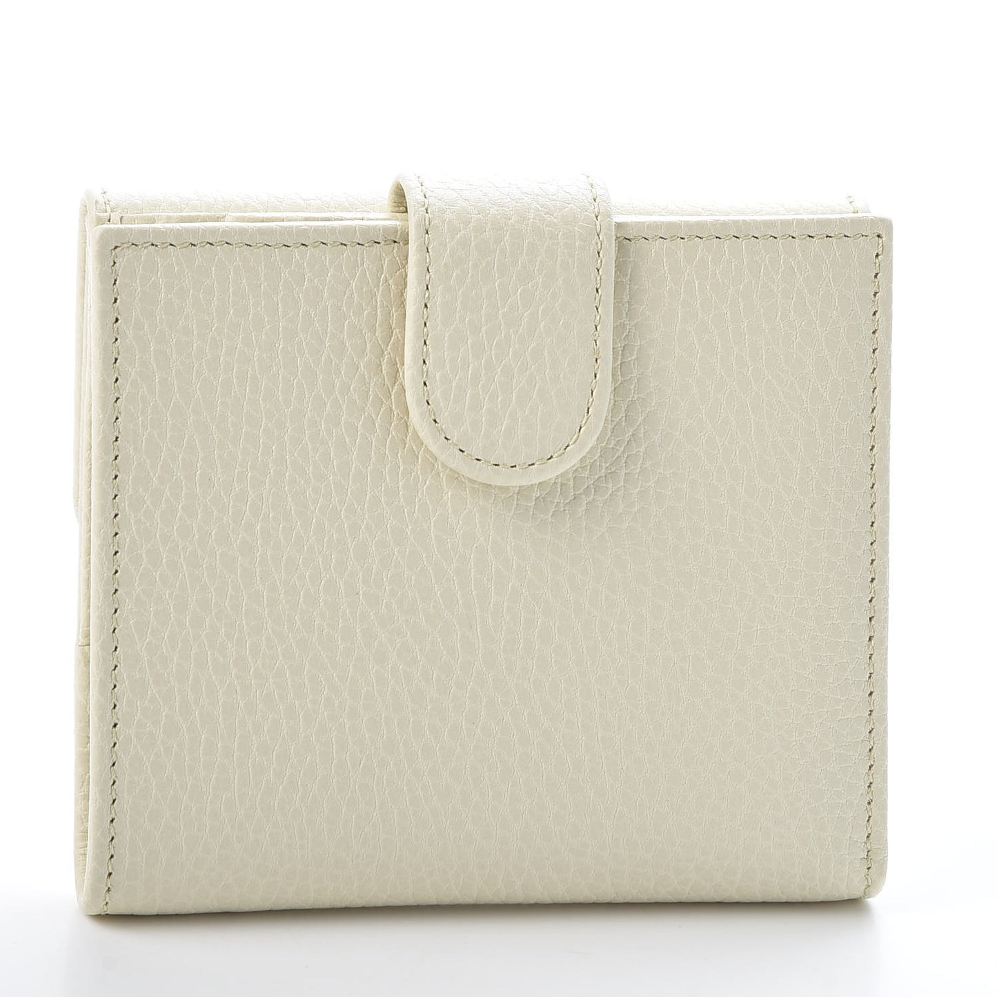 Dollar Calfskin Interlocking G French Wallet Ivoire