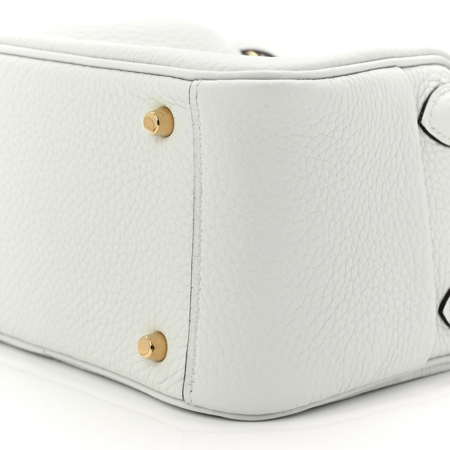 Hermes Taurillon Clemence Mini Lindy 20 Bleu Pale 10 of 11