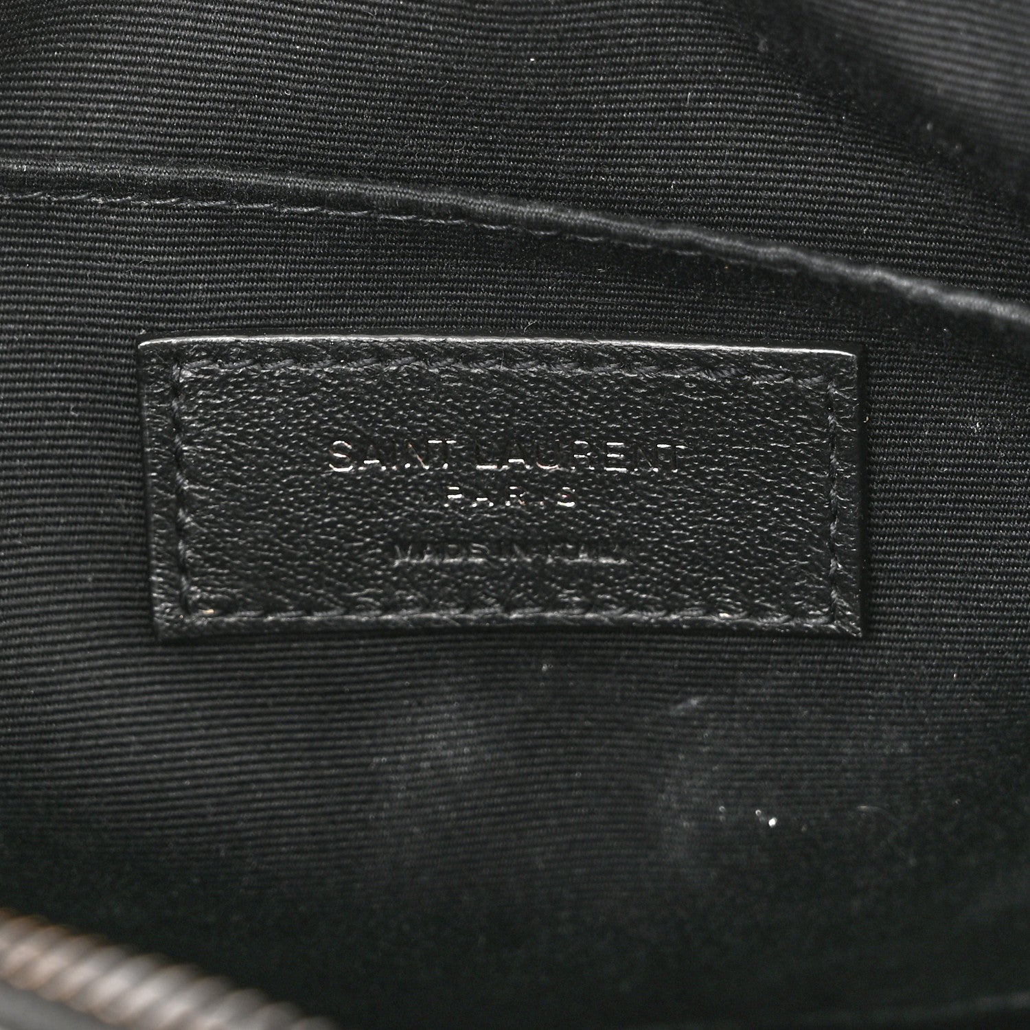 Saint Laurent Calfskin Matelasse Monogram Lou Camera Bag Black 5 of 9