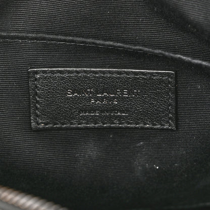 Saint Laurent Calfskin Matelasse Monogram Lou Camera Bag Black 5 of 9