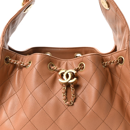 Chanel Caviar Quilted Small Chanel 25 Handbag Brown 8 of 10