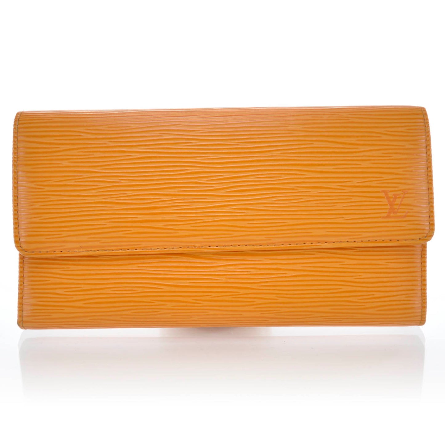 Epi Porte Tresor International Wallet Mandarin