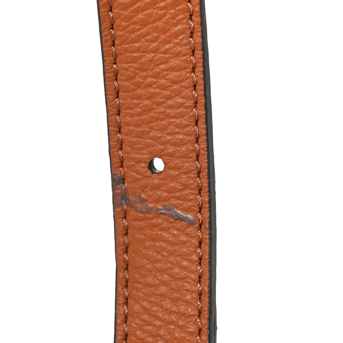 Grained Calfskin Studded Small Marcie Saddle Tan