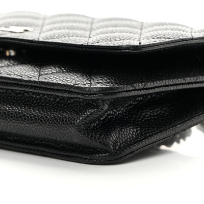 Chanel Caviar Quilted Wallet On Chain WOC Black 11 of 15
