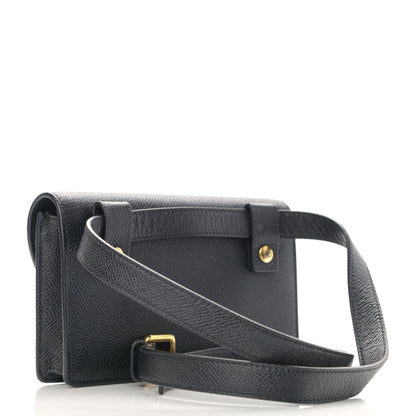 Christian Dior Grained Calfskin Saddle Belt Bag Black 3 of 13