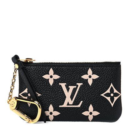 Louis Vuitton Empreinte Monogram Giant Key Pouch Black Beige 1 of 8